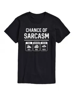 Мужская футболка с коротким рукавом Chance of Sarcasm AIRWAVES, черный