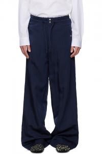 Брюки из саржи Dries Van Noten, темно-синий