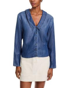 Рубашка с пуританским воротником Bella Dahl, синий