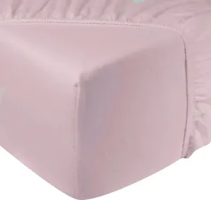 Простыня на резинке Flannel 180 x 200 см - 100% хлопок - Простыня на резинке - Глубина 28 см - Светло-розовый DoubleDry