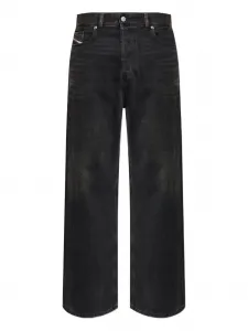 Джинсы D-Rise с эффектом потертости DIESEL, черный