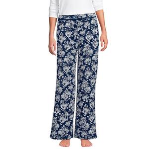 Женские пижамные штаны pointelle Lands' End, Deep Sea Ikat Floral