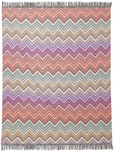 Покрывало Perseo с узором зигзаг Missoni Home, черный