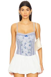 Боди-корсет Sara от Free People, blue combo