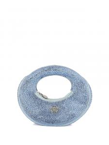 Мини-сумка Philipp Plein, украшенная кристаллами, синий