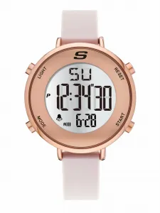 Женские цифровые силиконовые часы Skechers SR6168, цвет Blush, Pink