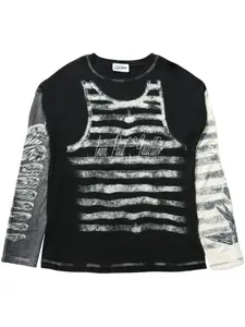 Футболка с принтом Jean Paul Gaultier, черный