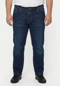 Легкие джинсы flexlastic с пятью карманами и прямым кроем. Men Plus, Dark Blue Denim
