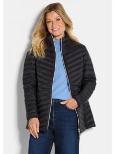 GOLDNER Короткий размер: Стеганая пуховая куртка, осенняя куртка со стоячим воротником, черная