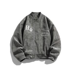 Куртка Unisex Baseball Collar Moderate HUANQIU, серый