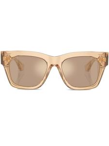 Солнцезащитные очки трапециевидной формы Burberry Eyewear, бежевый
