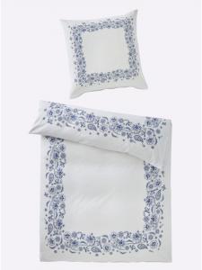Heine Постельное белье с принтом в бело-голубых тонах