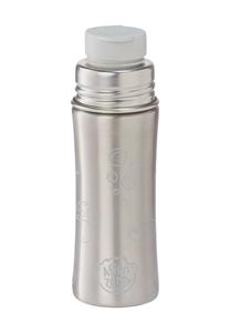 Поилка Коала, нержавеющая сталь, силиконовая крышка Affenzahn, серебристо-серый