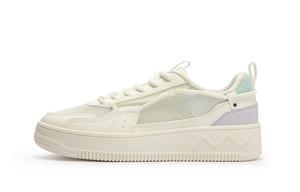 Тысяча мыслей Антискользящие износостойкие низкие скейтерские кроссовки женские белые фиолетовые 361°