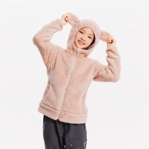 Детская флисовая утеплённая куртка для горных походов Quechua MH500 розовая