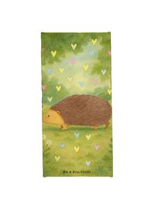 Mr. & Mrs. Panda Полотенце для душа с изображением ежика и сердечка (без слогана) пастельно-желтого цвета