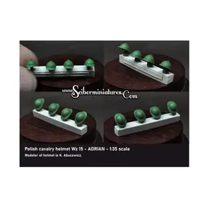Польские шлемы Wz15 Adrian - 1939 г., Historical Miniatures - Polish (1:35) (Scibor Monstrous Miniatures)