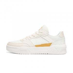 361° Нескользящие и износостойкие дышащие низкие кроссовки для скейтбординга, мужские, цвет "перо" белый лотос белый