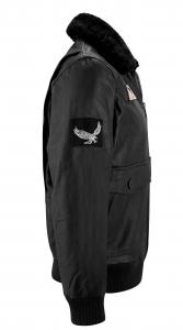 Кожаная куртка-бомбер пилота ВВС TruClothing, черный