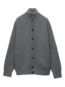 Кашемировый кардиган Prada, серый