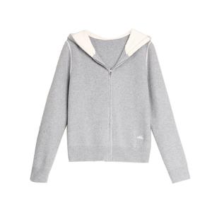 ELLE Кардиган женский Medium Gray с капюшоном