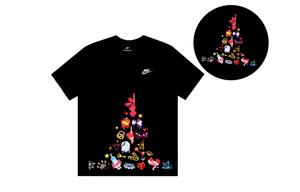 Nike Футболка Unisex черная с граффити Animal