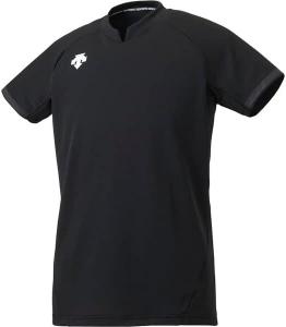 Футболка для волейбола с коротким рукавом Descente, классическая, влагоотводящая, быстросохнущая, эластичная, унисекс, для тренировок