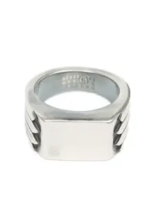 Кольцо Minimal с логотипом MM6 Maison Margiela, серебряный