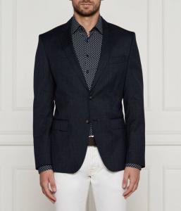 Пиджак мужской Slim Fit Boss шерстяной элегантный, синий