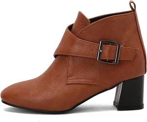 Женские ботильоны LYYSKY на мягкой подошве с пряжкой. Размер соответствует длине стопы, смотрите таблицу размеров и описание товара. Размеры: US3-US17 / EU33-EU50, Brown(T703-10)