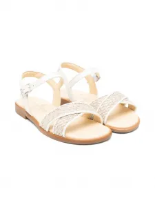 Твидовые сандалии ANDANINES, белый