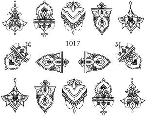 Водные наклейки для ногтей - №1017, Raisin