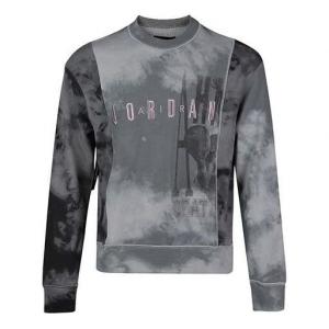 Толстовка Air Jordan Sport DNA Embroidered Camouflage Sweatshirt For Men Grey/Purple, серый