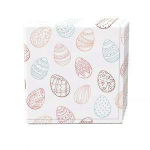 Набор салфеток из 4 шт., 100% хлопок, 20х20 дюймов, акварельные декоративные пасхальные яйца