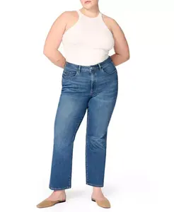 Джинсы Ase plus stretch с высокой посадкой прямого кроя в стиле Takeoff Warp + Weft, синий