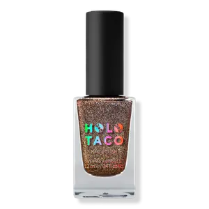 Специальный лак для ногтей Holo Taco, Holo Cappuccino (medium brown crushed holographic)