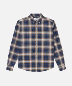 Рубашка в клетку с длинными рукавами и пуговицами