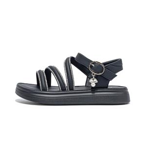 Детские сандалии с низким верхом, устойчивые к истиранию и скольжению Annil, черный