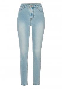 Узкие джеггинсы LASCANA, Blue Denim