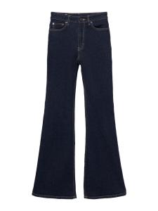 Расклешенные джинсы Pull&Bear, темно-синий