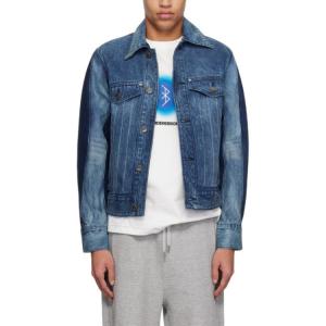 ADER ERROR Джинсовая куртка с панелями, Blue