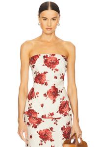 Топ Alexa от Faithfull The Brand, cecile floral & garnet