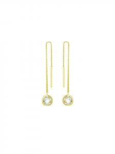 Amor Золотые серьги-подвески, 375/9 карат