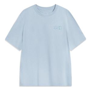 Футболка с рисунком тотема Li-Ning, голубой
