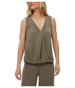 Топ Michael Stars Kate Surplice Tank, оливковый