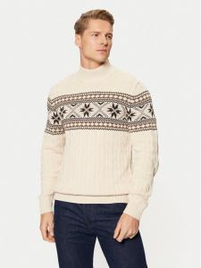 Свитер с высоким воротником обычного кроя Selected Homme, экрю