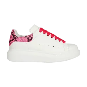 Кроссовки Alexander McQueen Alexander McQueen Wmns Oversized Sneaker 'Snake Print - White Pink', белый