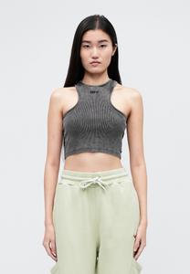 Топ OFF-WHITE OFF STAMP ROWING, Marble Black/Dark Grey