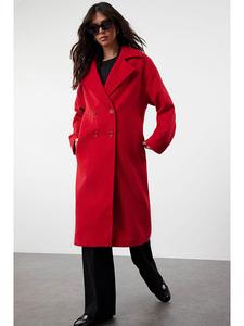 Пальто trendyol, красный