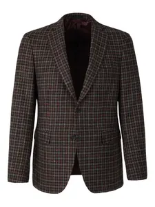 Клетчатый блейзер Scabal, красный